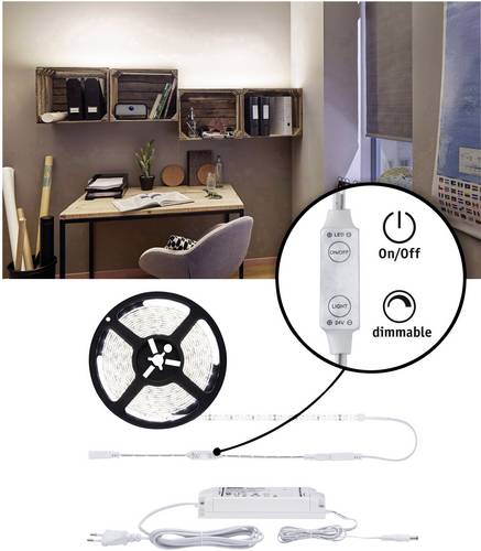 Paulmann SimpLED 78960 LED-Streifen-Komplettset mit Stecker 24V 5m Neutralweiß 1St.