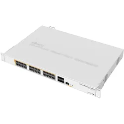 MikroTik Routerboard CRS328-24P-4S+ RM 24port Gbe Lan Poe 4xSFP+ Port Rackmount Cloud Router Switch (28 Ports), Netzwerk Switch, Weiss