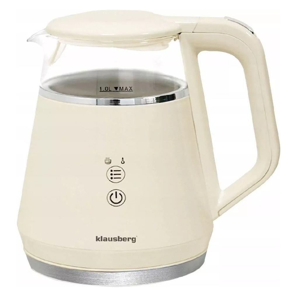Klausberg Czajnik KB-7893 Kremowy (1 l) (KB-7893)