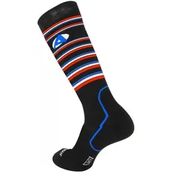 Rywan, Unisex, Sportsocken, Ski Team 3 (40), Schwarz, Blau, Rot, Mehrfarbig, Weiss