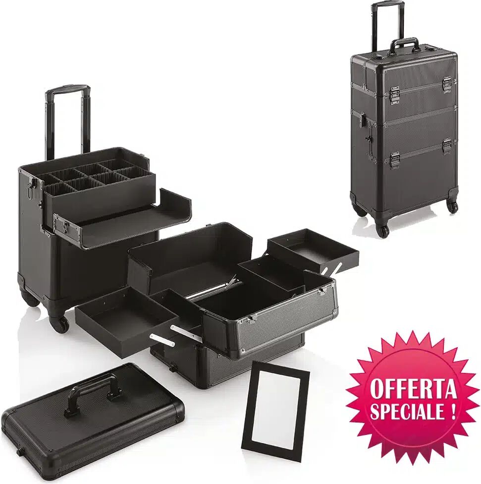 Valigia Trolley Rigido per Estetista, Make Up e Parrucchiere h75 CM