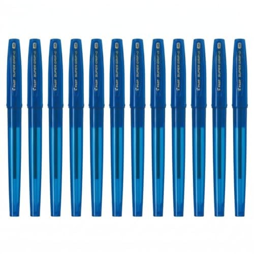 Pilot Super Grip G Stick balpen, 1 mm punt, blauw, 12 stuks