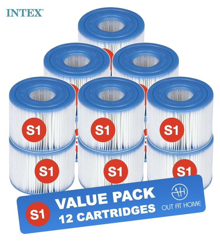 Intex Value Pack 12 stuks Pure Spa Filter Cartridge Type S1