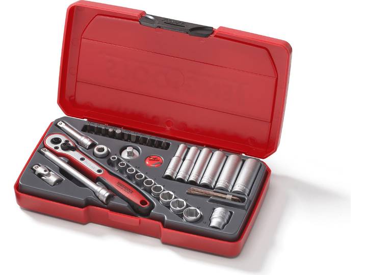 Tengtools 167290105 T 1436.1/4\, Dr.socket Set (Mr1436)