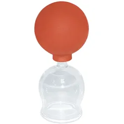 Schröpfkopf mit Olive und Ball, 3,5 cm Ø, mundgeblasen, CE