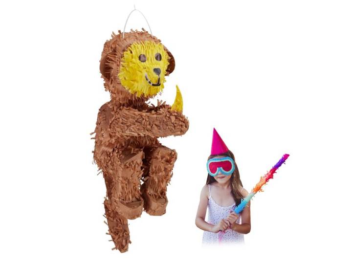 Relaxdays 2 x Pinata Affe