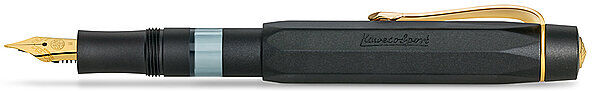 KAWECO Füllhalter Pioston Sport Al Black/Gold M schwarz EG