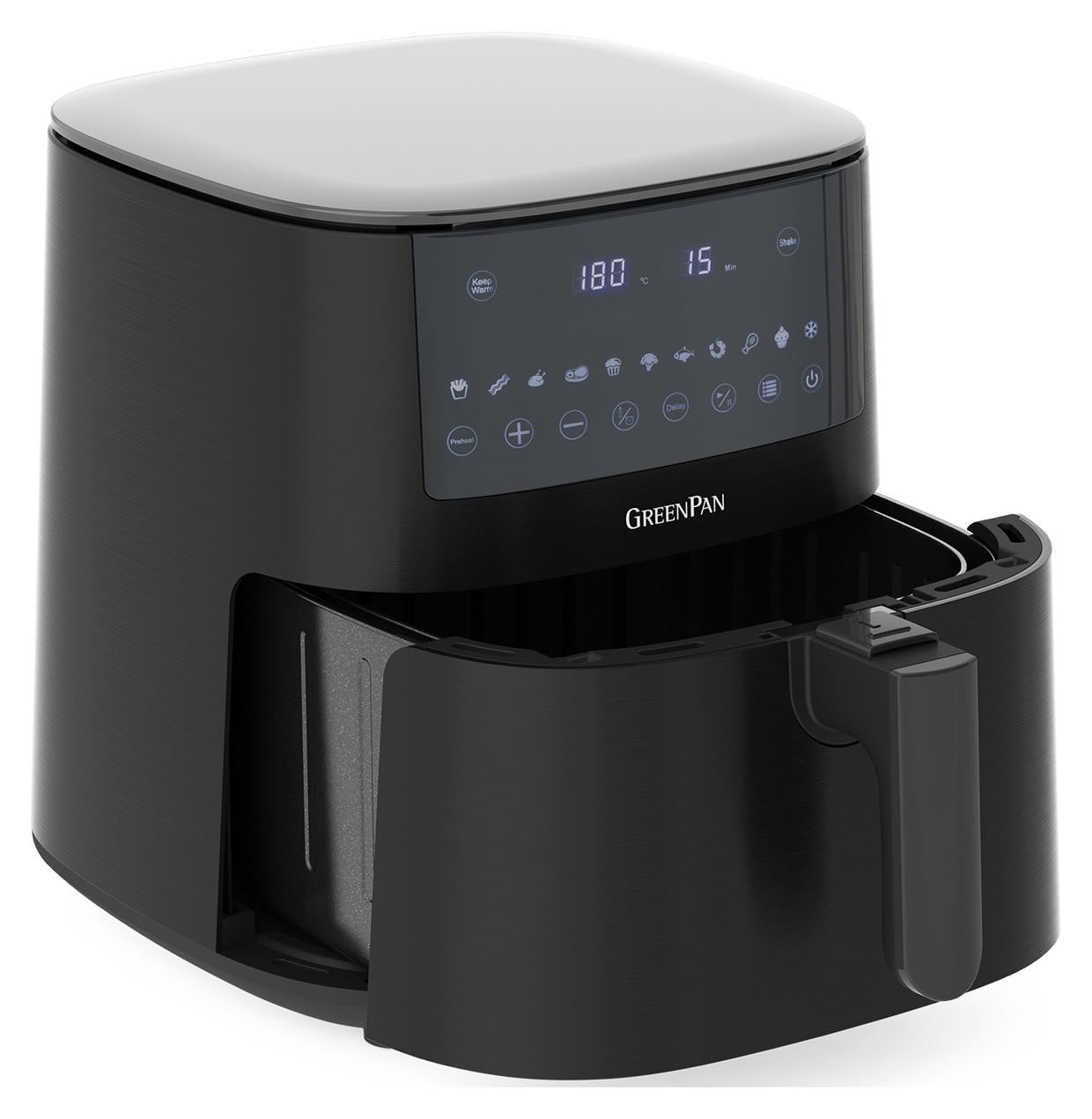 GreenPan Bistro XL Airfryer, 7,2 liter, Zwart
