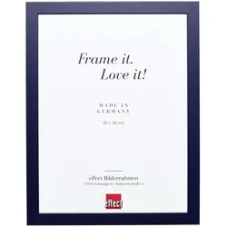 effect Bilderrahmen Profil Top Pro Holz Blau / Kunstglas / 40 x 40