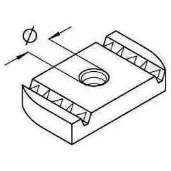 PohlCon (Puk) Ankermutter AM 22 M10F AM22 M10F
