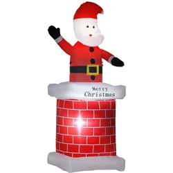 HOMCOM - aufblasbarer Weihnachtsdeko - 2,10 m