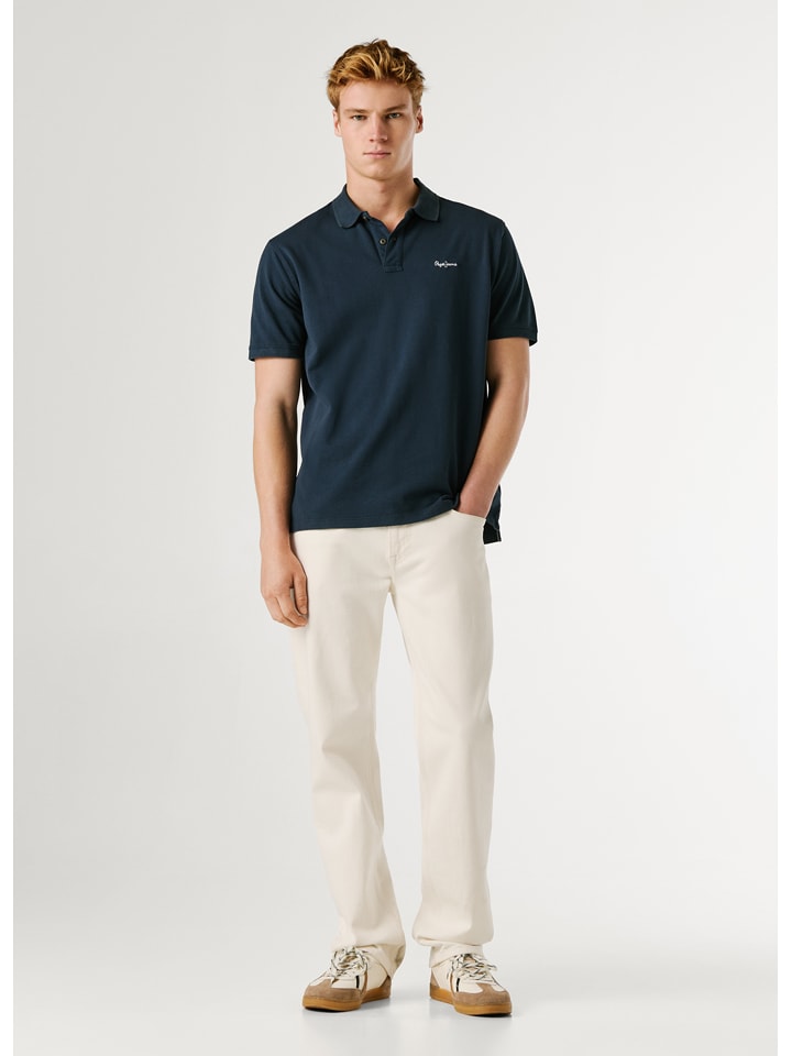 Pepe Jeans Poloshirt "Oscar" in Dunkelblau - XXL
