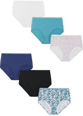 Plus Size Women's Women'S Cotton High Brief Underwear, 6-Pack by Hanes Just My Size in Assorted (Size 12)