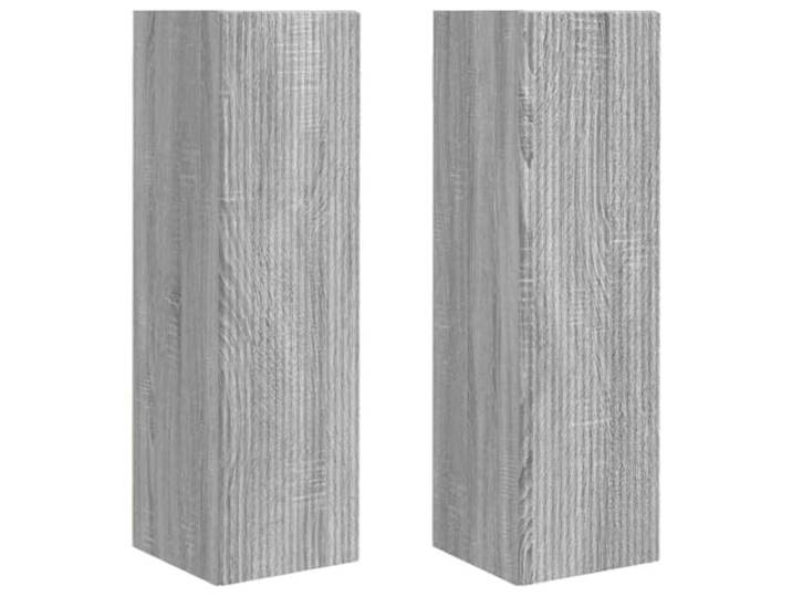 Roanoer TV-Wandschrank 2er Set, Hängeschrank Graues Sonoma, 30x31x100 cm Platzsparender Hänge-Phonoschrank für Wohnzimmer und Schlafzimmer mit diskreten Türen und flexiblen Regalböden.