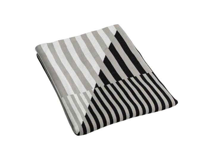 Plaid Staufen, Atelier Pfister, grau/schwarz, Baumwolle