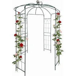 Relaxdays, Pavillon, Rosenpavillon (206 cm, 206 cm)