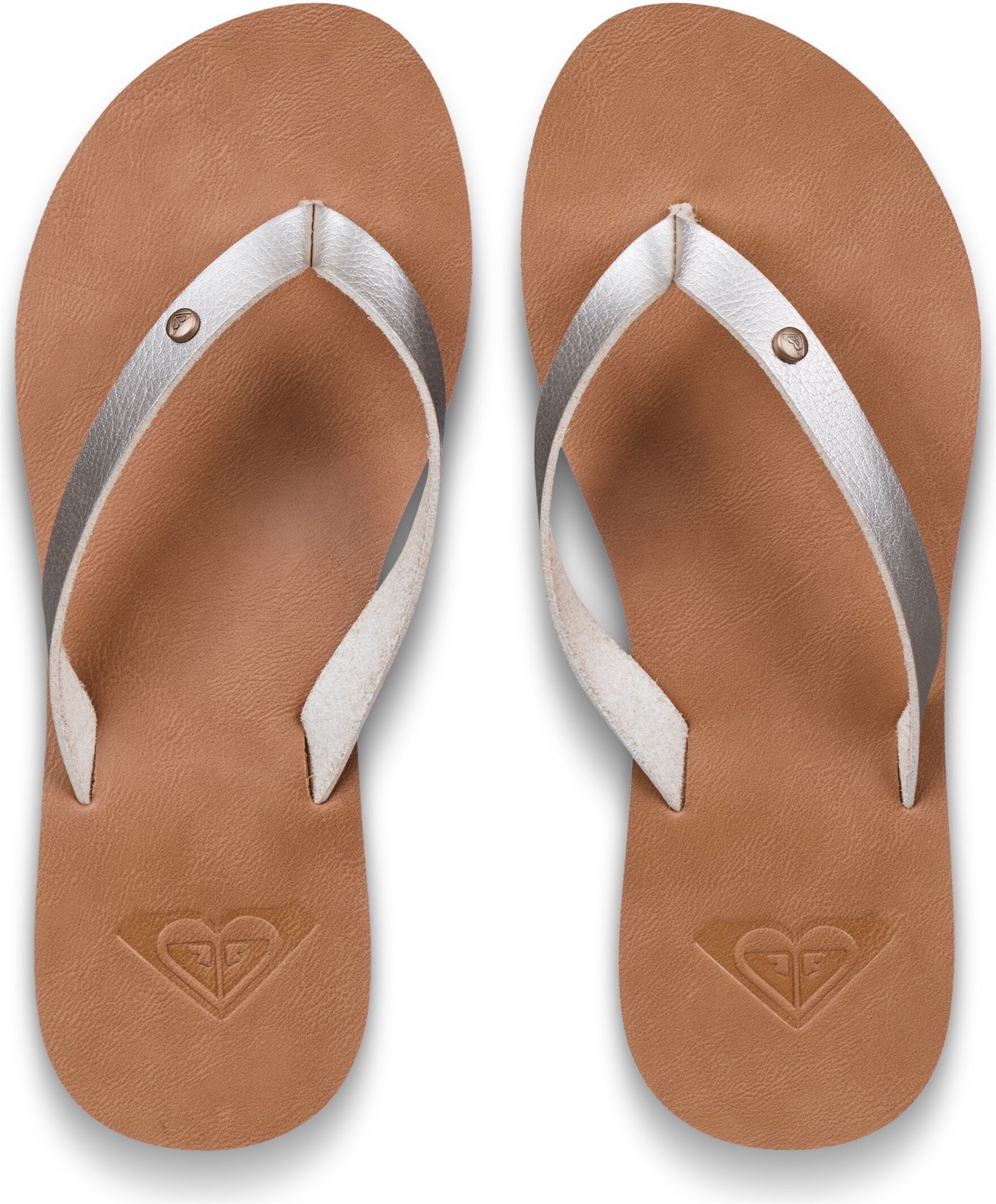 Zehentrenner ROXY "JYLL III", Damen, Gr. 41, braun (gold), Synthetik, Schuhe Zehentrenner