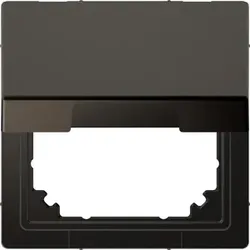 Merten Adapter mit Klappdeckel um System M in System Design zu integrieren, Anthrazit