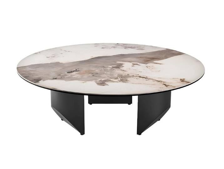 Xlmoebel Couchtisch Eleganter Couchtisch in Schwarz mit funktionaler Ablagefläche (Couchtisch, Couchtisch), Hergestellt in Europa