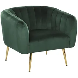 SESSEL Samtstoff Grün Laconia