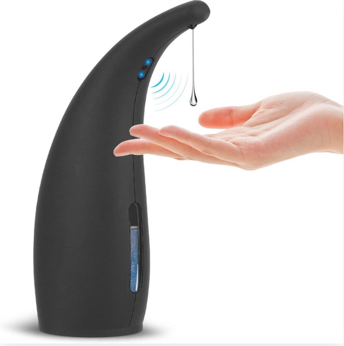 Slimme automatische zeepdispenser voor wandmontage - Zwart