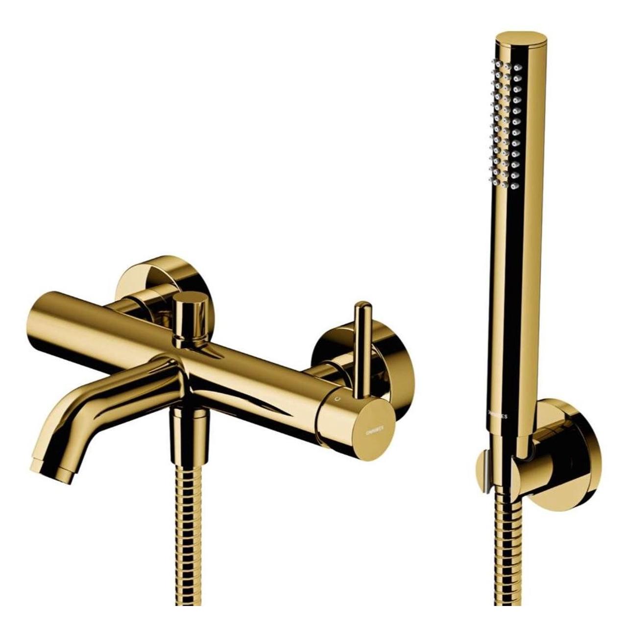 Omnires y - badkraan met accessoires, goud (47913476)