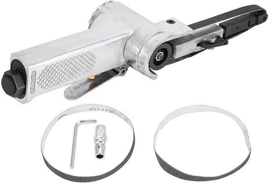 Dailygoods Mini-pneumatische bandschuurmachine, 16000 tpm, zilver