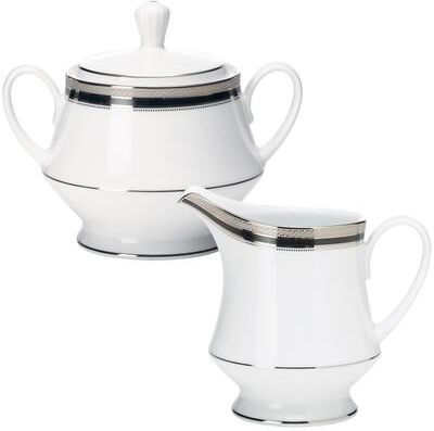 Noritake Austin Platinum Sugar & Creamer Set