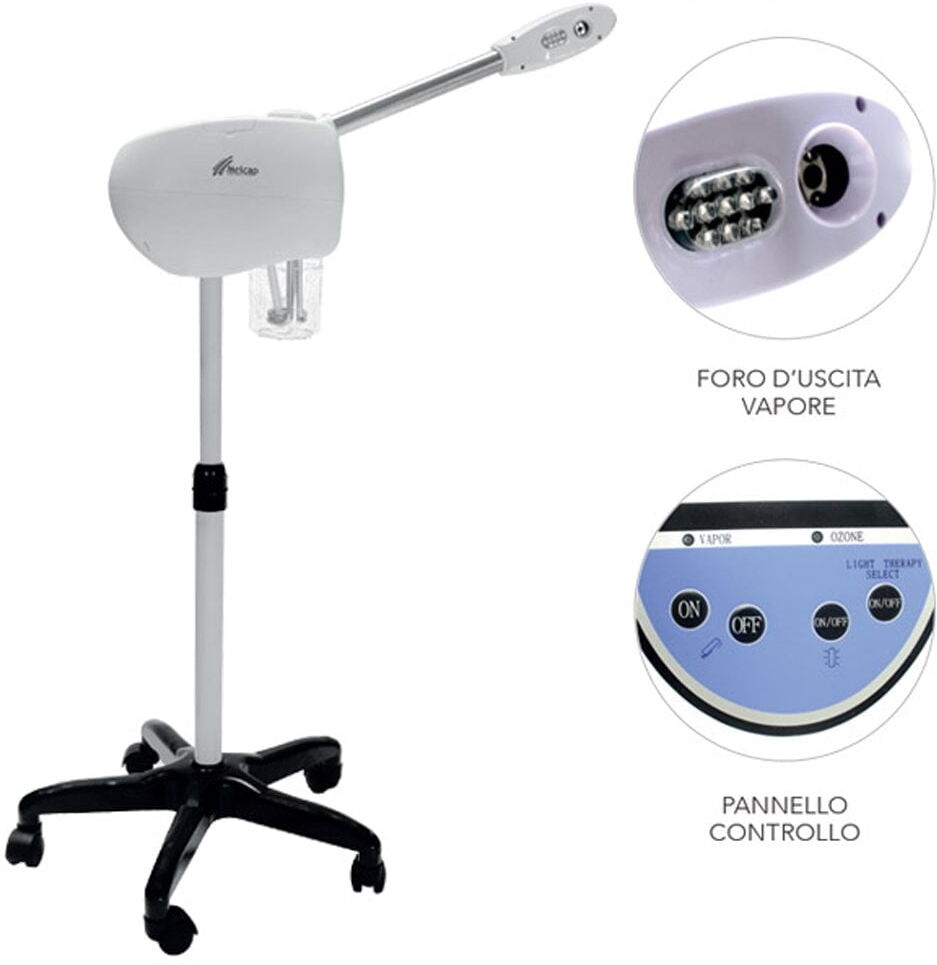 VAPORIZZATORE OZONO CROMOTERAPIA PER ESTETISTA CENTRO ESTETICO THERAPY MELCAP