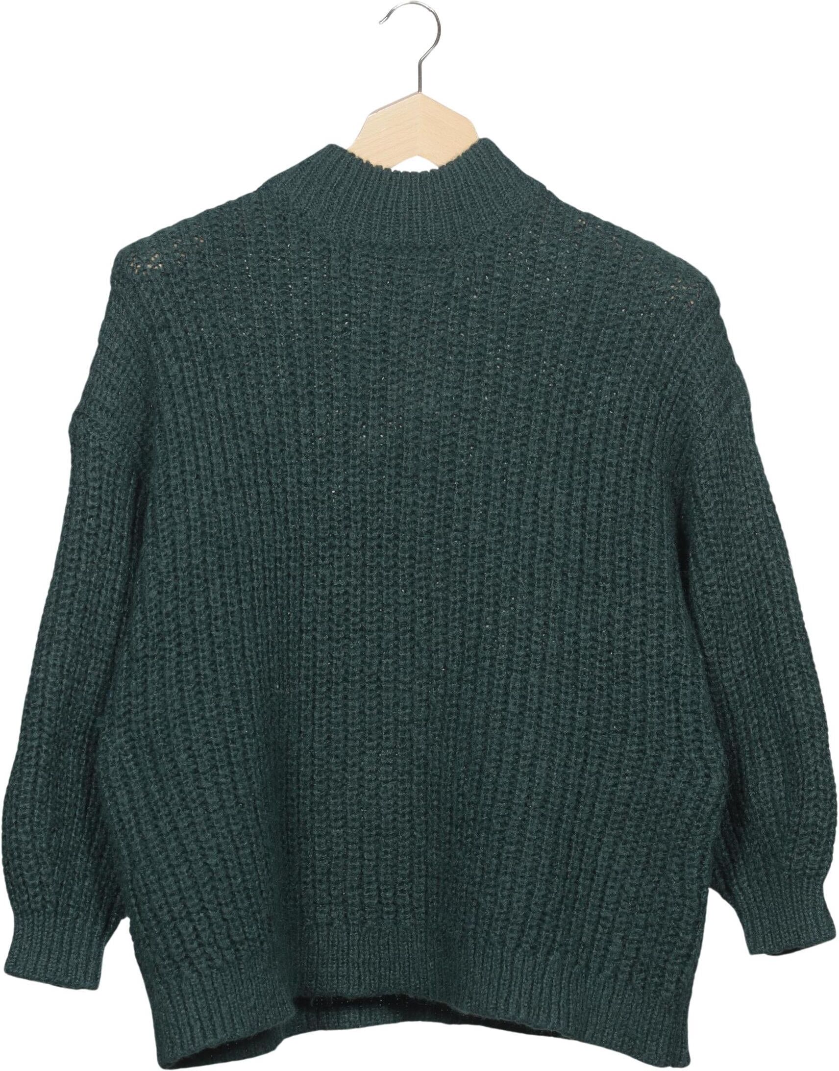 Monki Damen Pullover, Grün, Gr. S, Synthetik - Second Hand