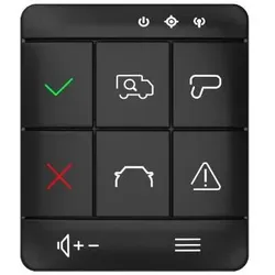 Yanosik XS remote control Wired Press buttons (Gerätespezifische Fernbedienung), Fernbedienung, Schwarz