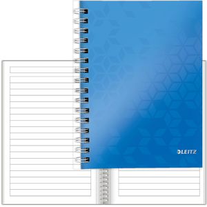 Leitz Collegeblock 4639-00-36, WOW, A5, Rand rundum 80 g/m² 80 Blatt mit Kopfzeile liniert