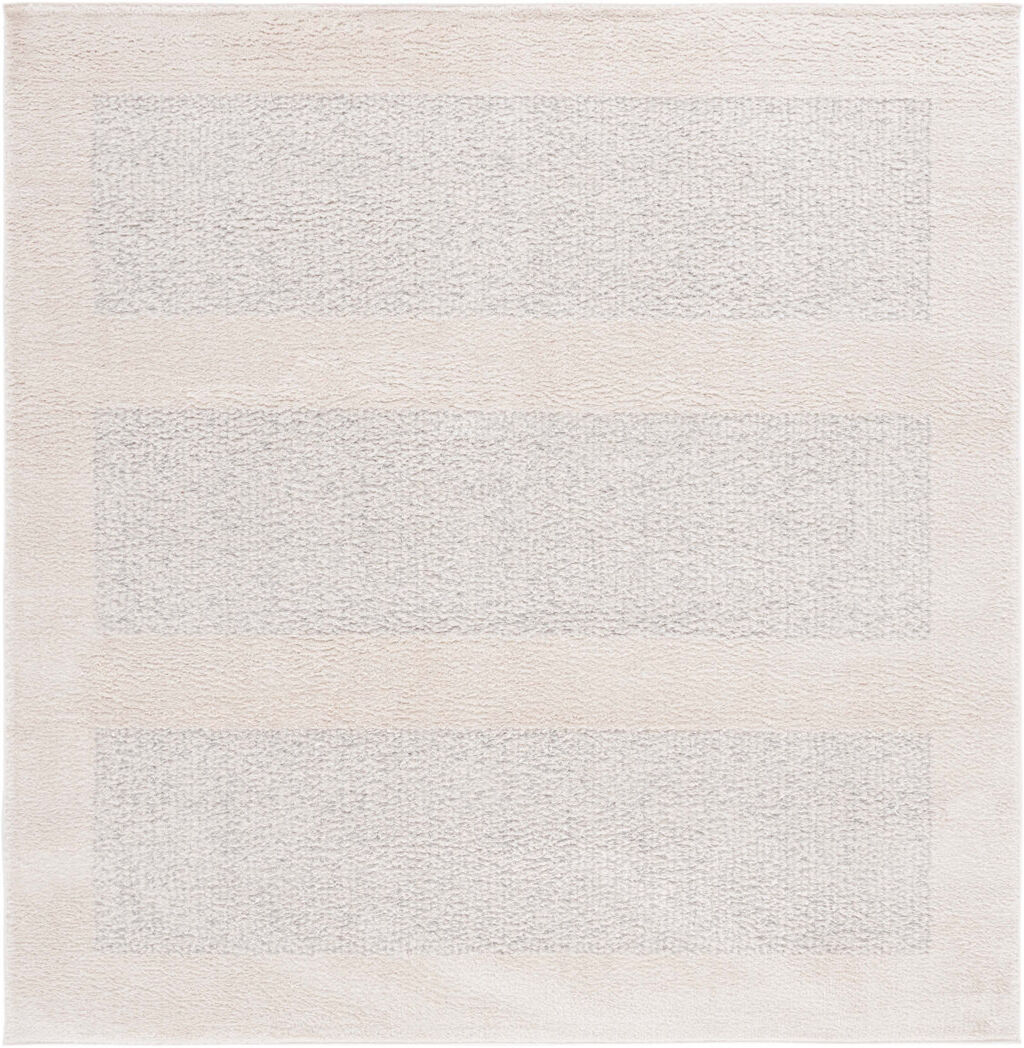 Blue Elephant Katoya Machine Woven Ivory/Grey Rug Grey;Ivory Square 201 cm