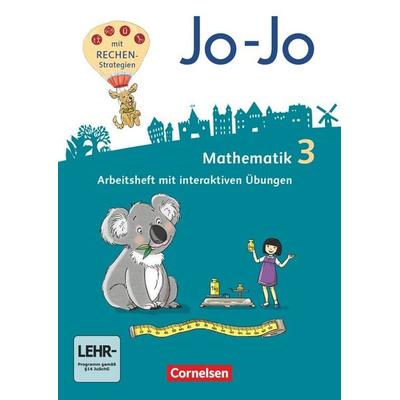 Jo-Jo Mathematik 3. Schuljahr - Allgemeine Ausgabe - Arbeitsheft mit interaktiven Übungen auf scook.de und CD-ROM, Taschenbuch von Martin
