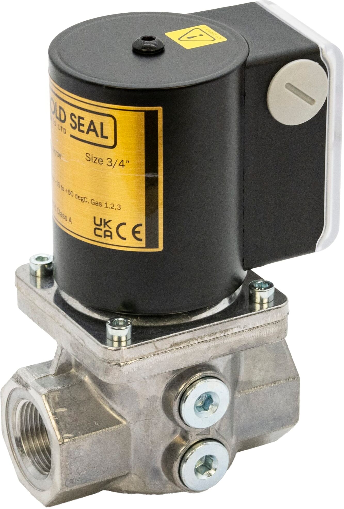 Gold Seal Gas Solenoid Shut Off Valve Auto Reset - 3/4