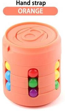 Youfap Market Colorful Beans Finger Spinning Fidget Spinner, Stress Relief Decompression Tool For Kids And Adults orange