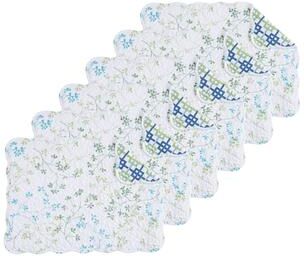 C&F Home Olivia Quilted Placemat Set 6