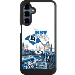 Nivocase Hülle für Samsung Galaxy A16 5G Handyhülle NIVOcore Case Schwarz Aufstieg Hamburger SV Offizielles (Samsung Galaxy A16 5G), Smartphone Hülle, Schwarz