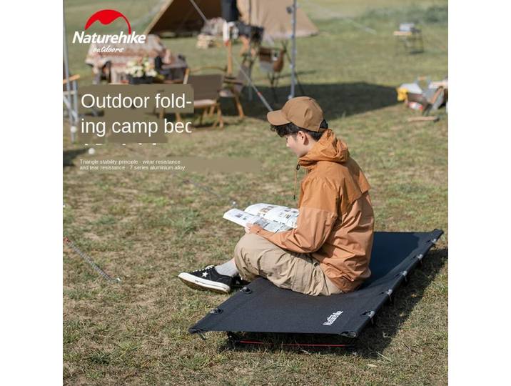 Naturehike-lit de Camping lit pliant Portable ultraléger en alliage d'aluminium lit de couchage pour randonnée en plein air sac à dos voyage