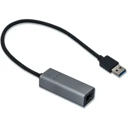 i-tec USB 3.0 Netzwerk Adapter 0,28m Typ-A zu Gigabit Ethernet St./Bu. grau