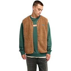 QUIKSILVER URBAN STORM Fleece Weste 2027 rawhide - XL