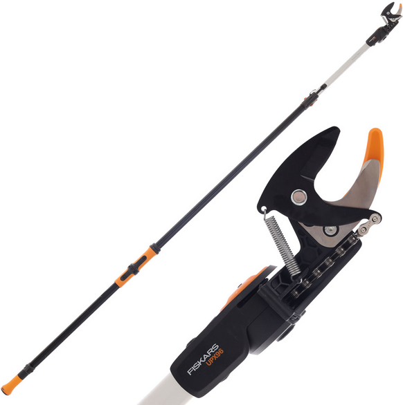 Fiskars UPX96 - Coupe-branches télescopique professionnel - 240/400 cm - 2 positions de coupe
