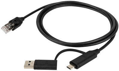 DAP Audio FL59 - USB-C to RJ45 - 1.5 m Schwarz