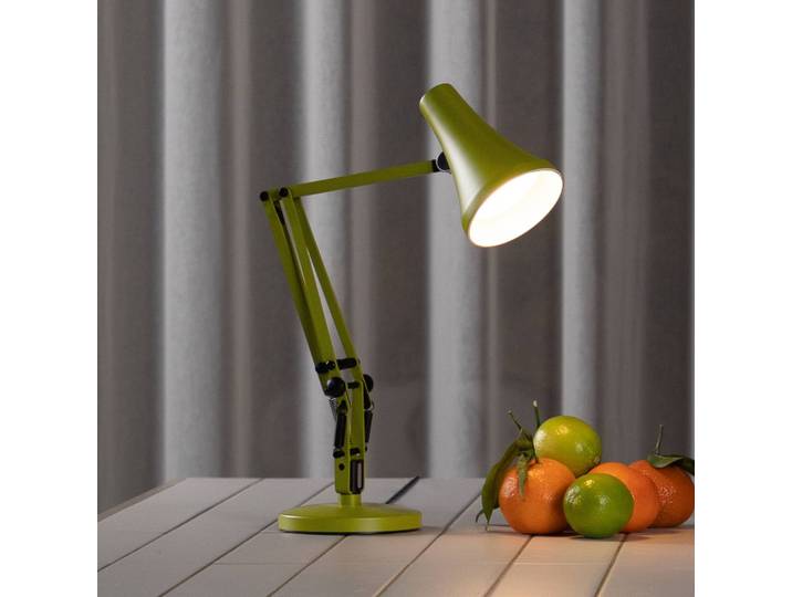 Anglepoise Schreibtischlampe 90 MINI VIVID, dimmbar, grün, für Arbeitszimmer / Büro, Aluminium, Industrielles Design, Tischlampe