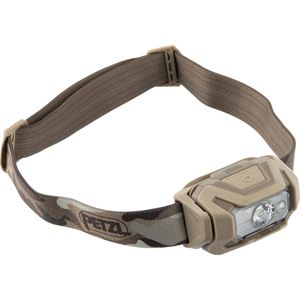 Petzl Stirnlampe Aria 1 RGB LED, mit Batterie, 350 Lm, mit Blau-, Grün- & Rotlicht, wasserdicht, camouflage