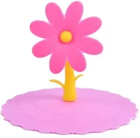 Cozy Casa Charm BPA Free Silicone Cup Lid Reusable Mug Cover For Hot Drinks pink