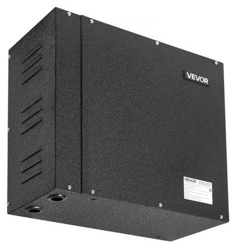 Dampfgenerator 7,5 kW - Kompakter Dampfduschgenerator - Für ein Raumvolumen von 5-7,5 m³ - Schwarz - Für Sauna und Badezimmer