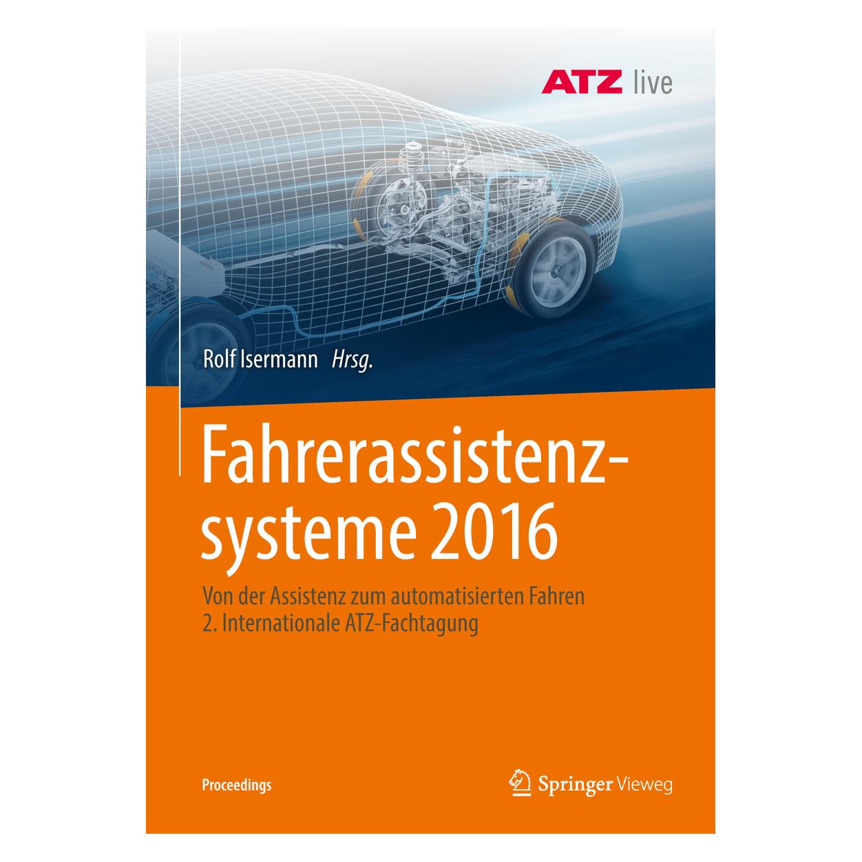 Springer Fahrerassistenzsysteme 2016 (Deutsch, Softcover, Rolf Isermann) (55982235)