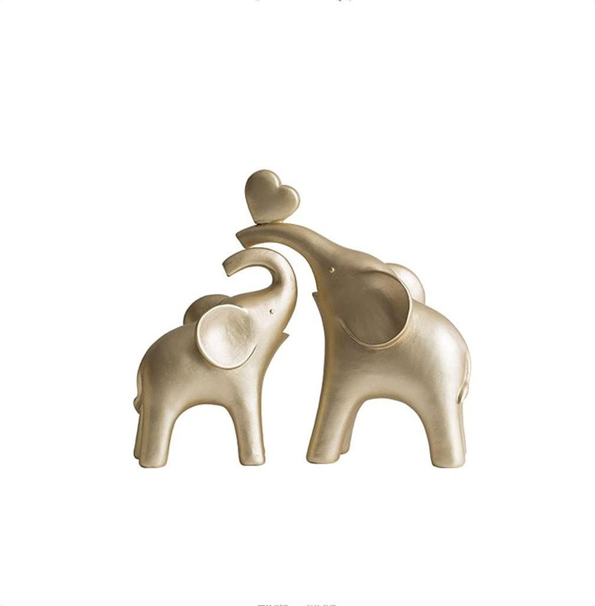 Goudkleurig Olifant Beeldje Decoratie Figuur Hoogte: 213 cm
