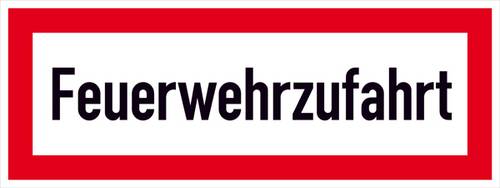 SafetyMarking 11.2898 Hinweisschild Feuerwehrzufahrt Aluminium (B x H) 297mm x 105mm 1St.